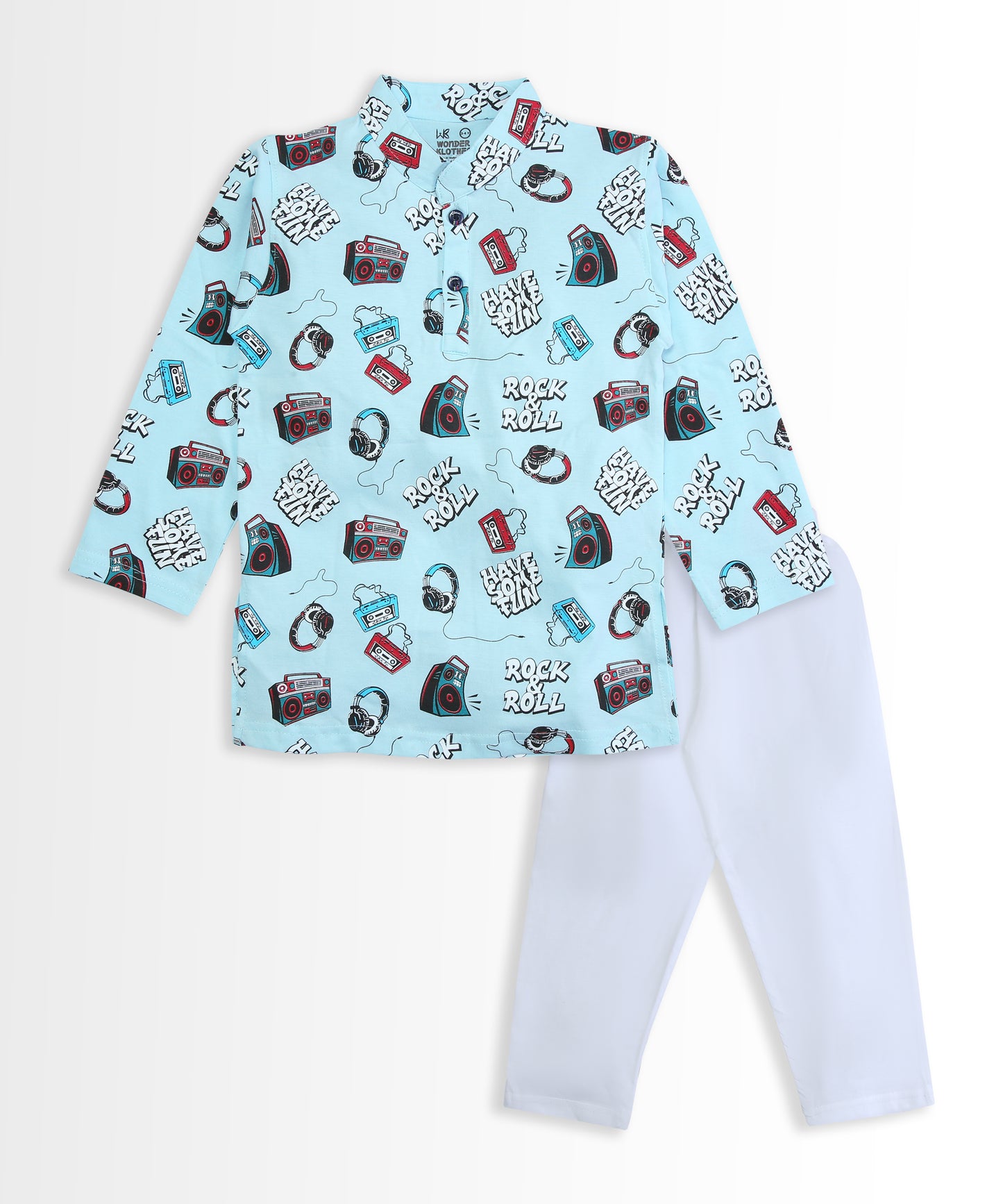 Music Gadgets Full Sleeves Kurta Pyjama Set