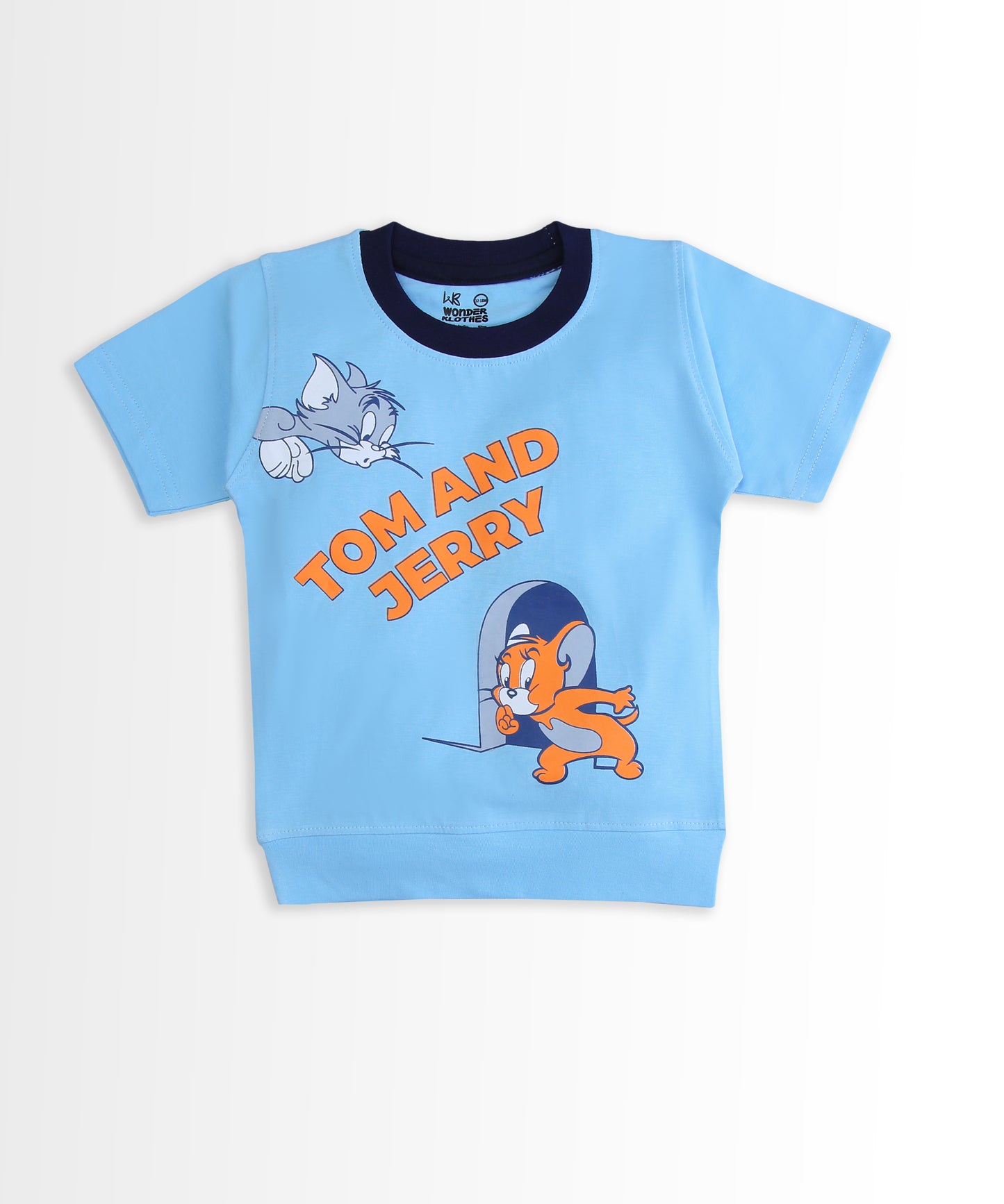 Tom and Jerry Half Sleeves T-Shirt & Half Pant Set | Blue