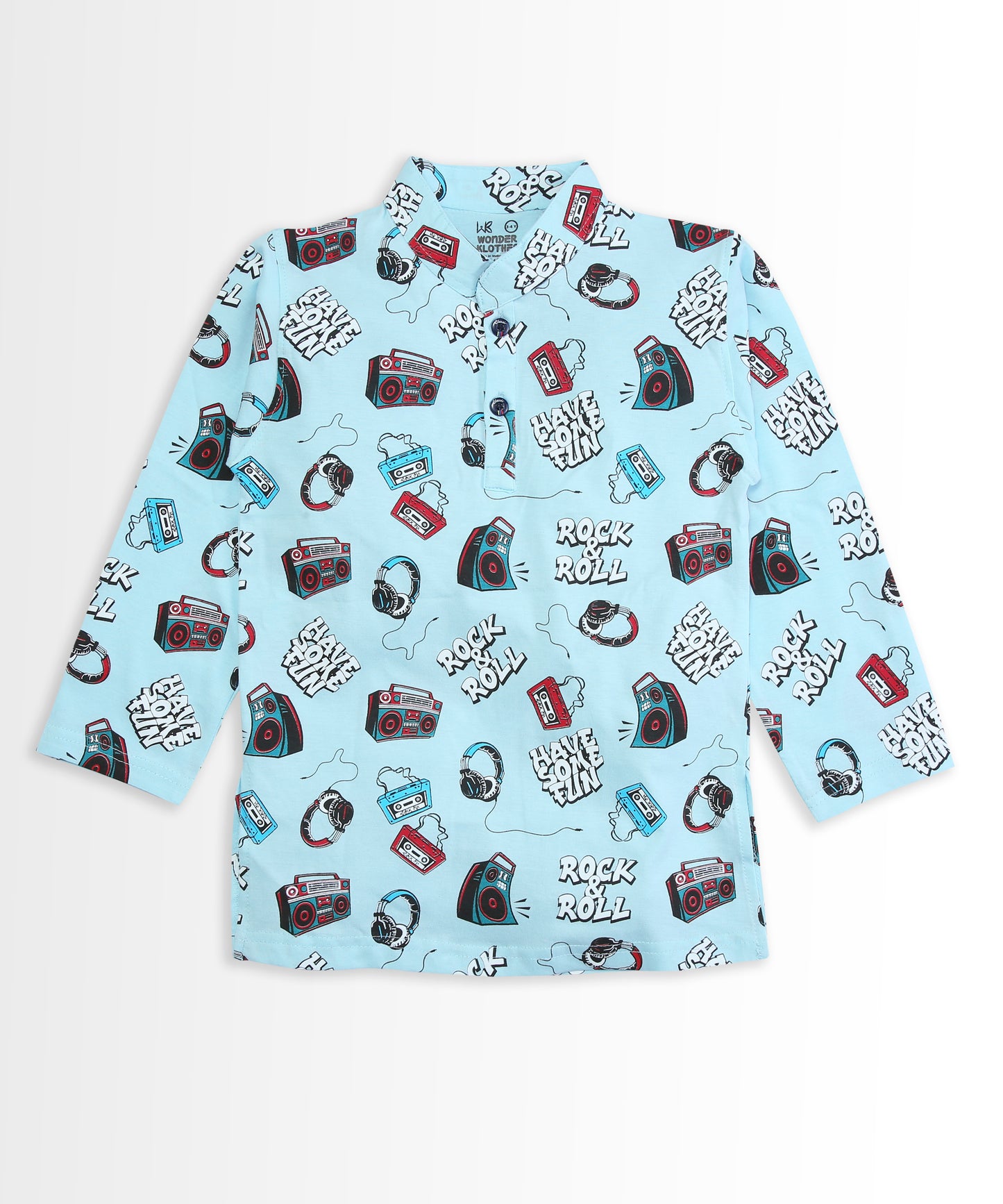 Music Gadgets Full Sleeves Kurta Pyjama Set