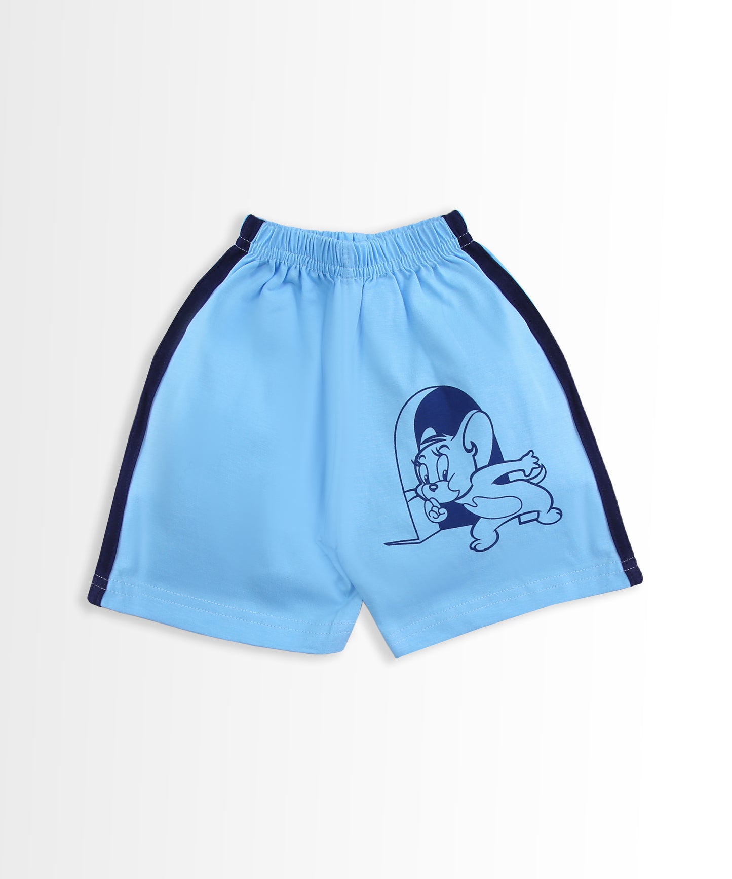 Tom and Jerry Half Sleeves T-Shirt & Half Pant Set | Blue