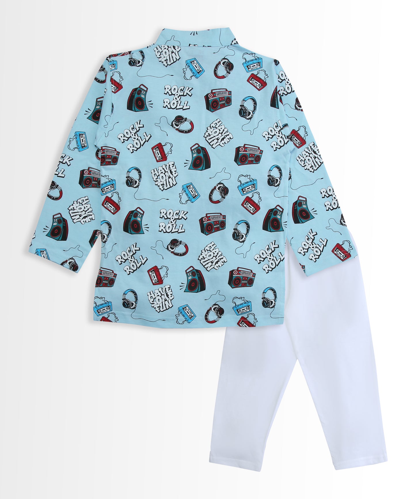 Music Gadgets Full Sleeves Kurta Pyjama Set