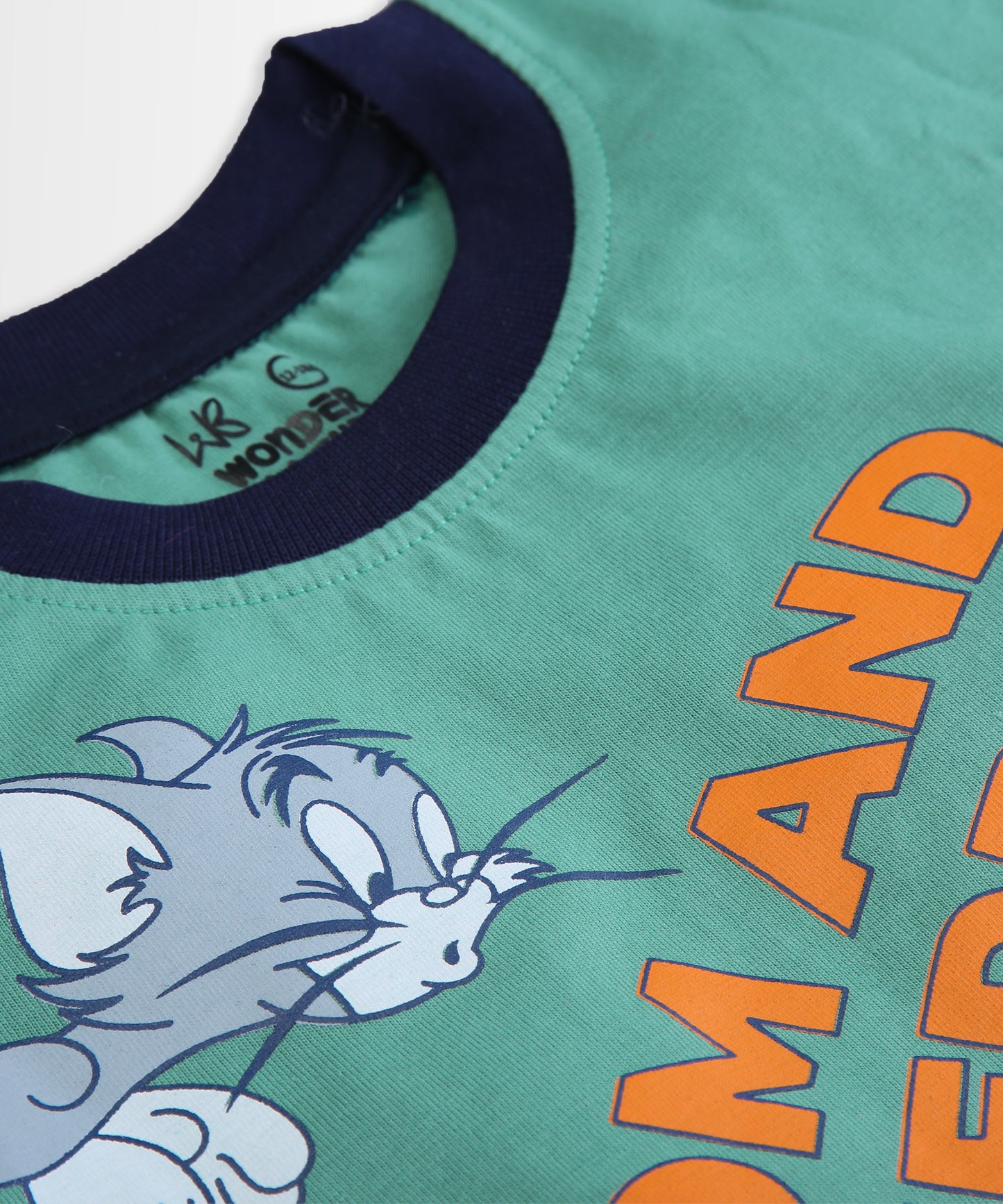 Tom and Jerry Half Sleeves T-Shirt & Half Pant Set | Green