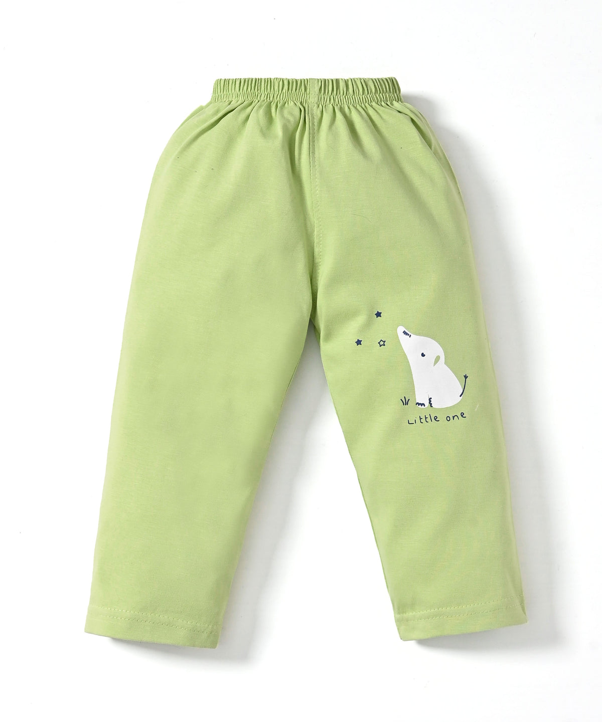 Elephant Night Full Sleeves T-Shirt & Pyjama Set | Green