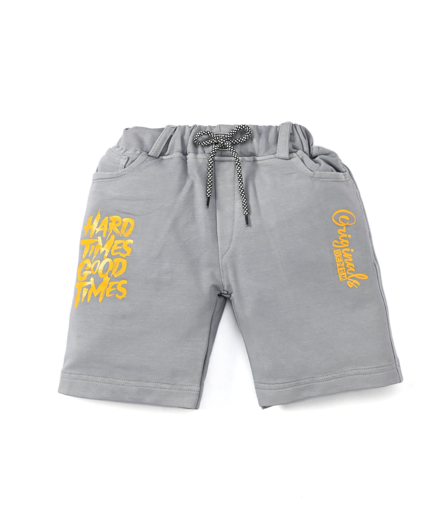 Happy Teddy Premium Half Sleeves T-Shirt & RFD Shorts Set | Yellow