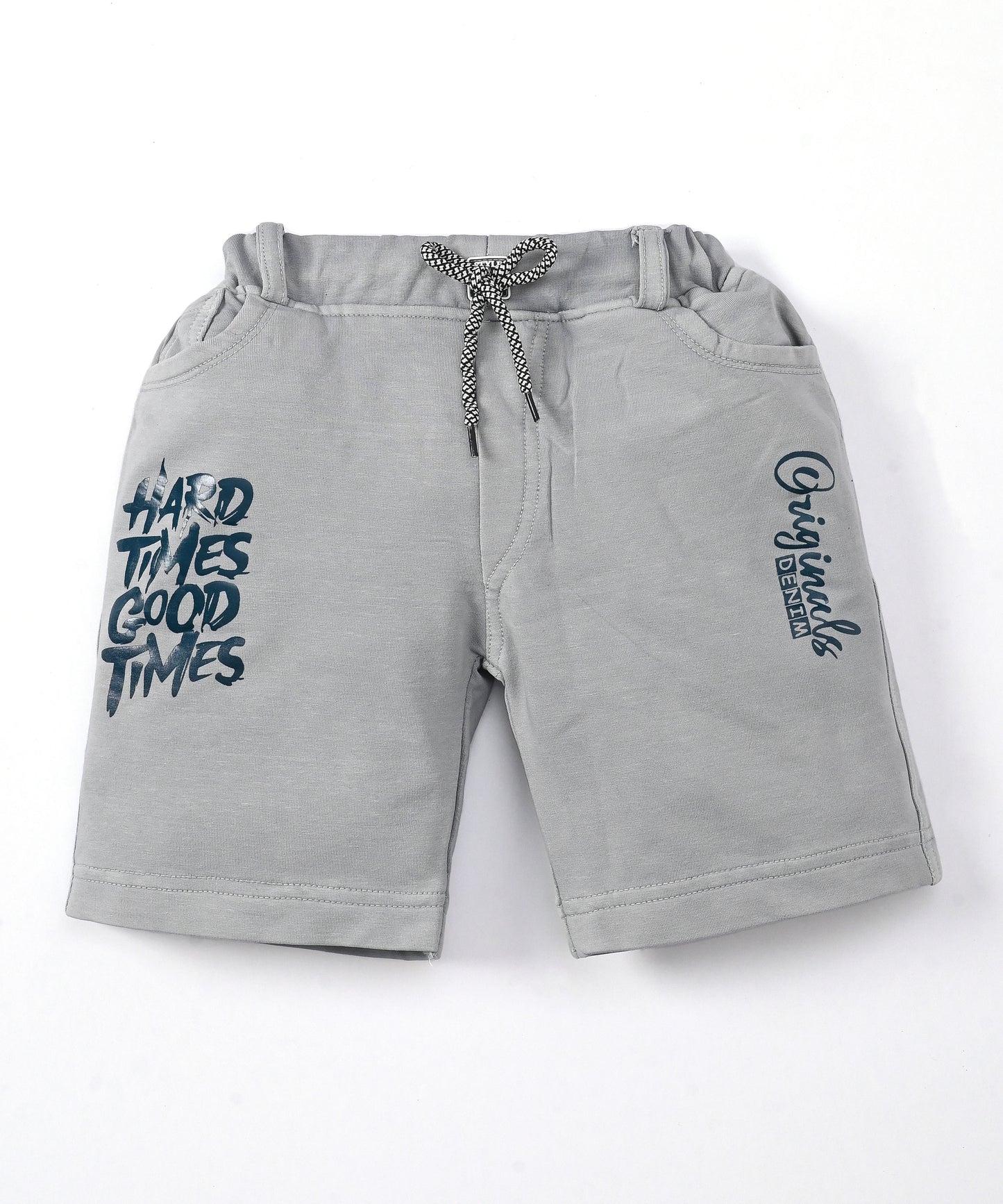 Happy Teddy Premium Half Sleeves T-Shirt & RFD Shorts Set | Blue