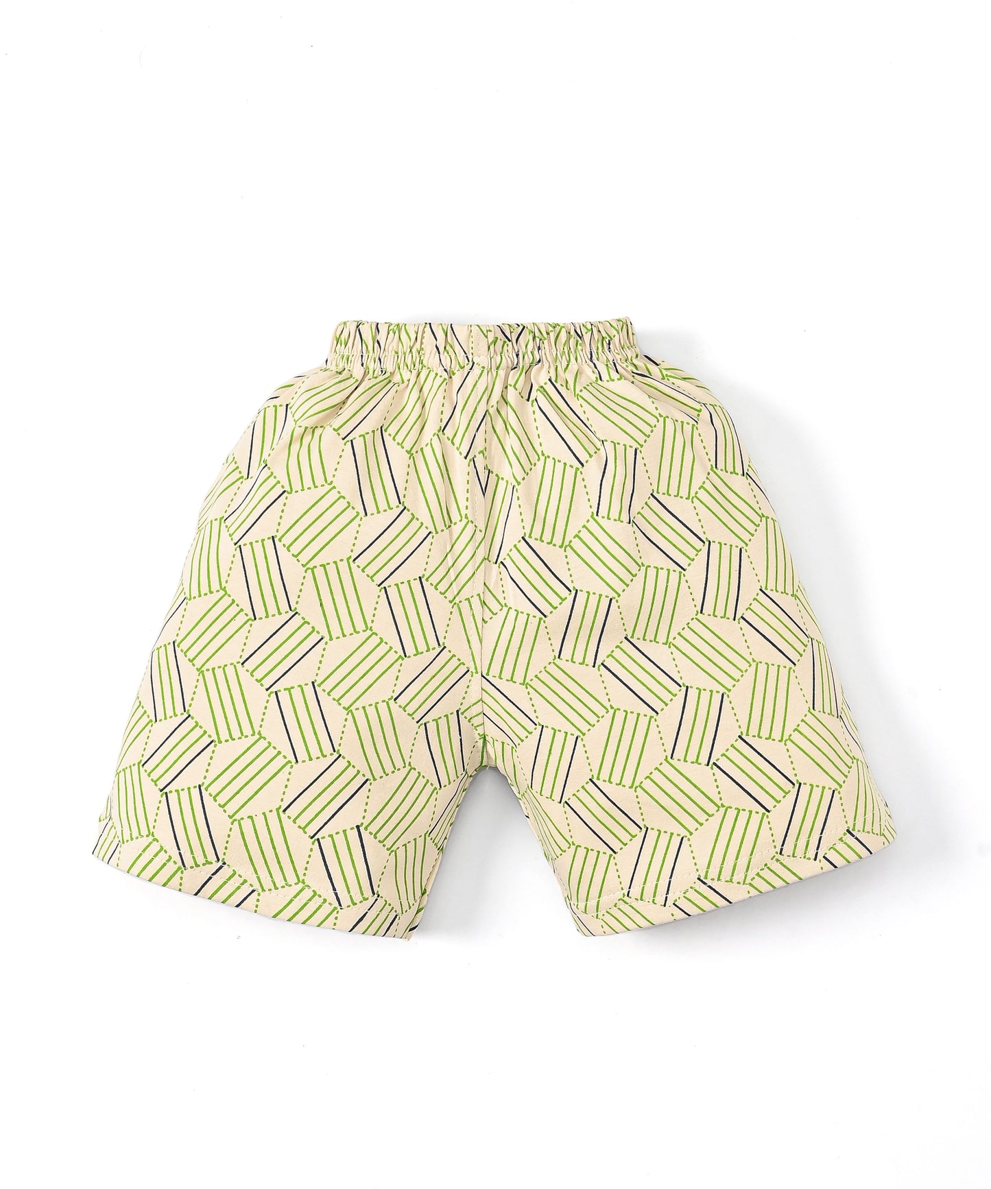Oh Bleep Half Sleeves T-Shirt & Half Pant Set | Green