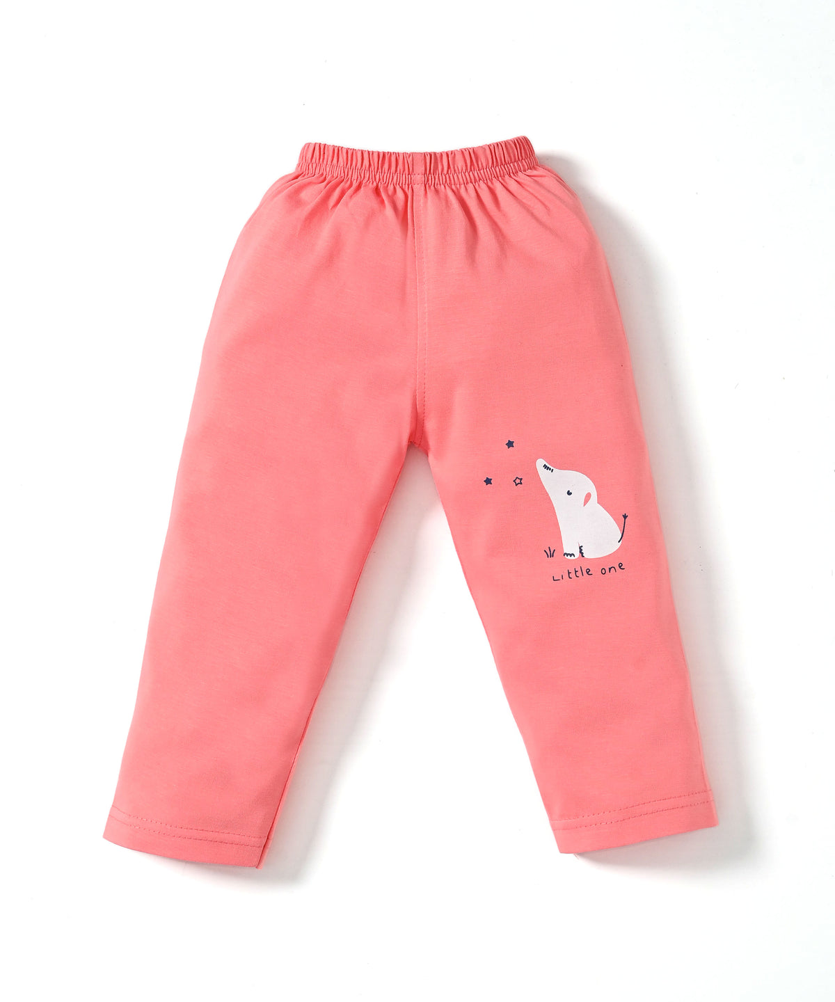 Elephant Night Full Sleeves T-Shirt & Pyjama Set | Orange