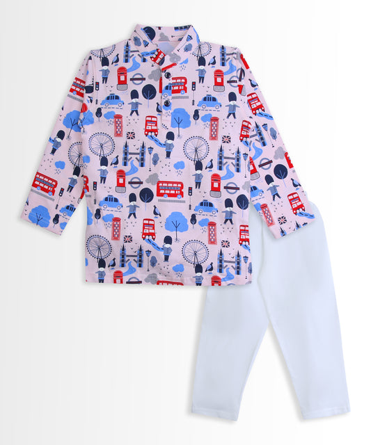 Iconic London Full Sleeves Kurta Pyjama Set