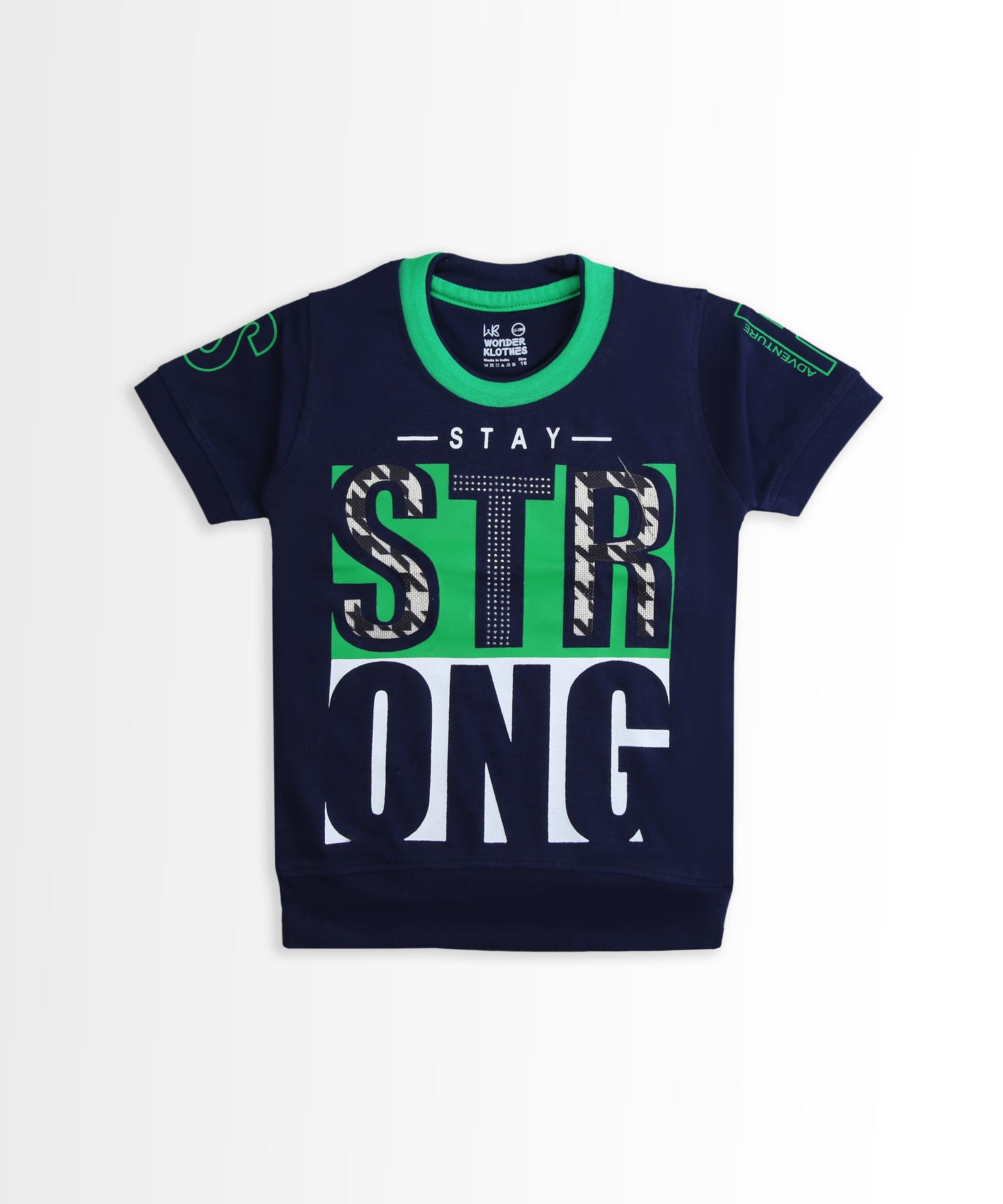 Stay Strong Half Sleeves T-Shirt & Shorts Set | Green