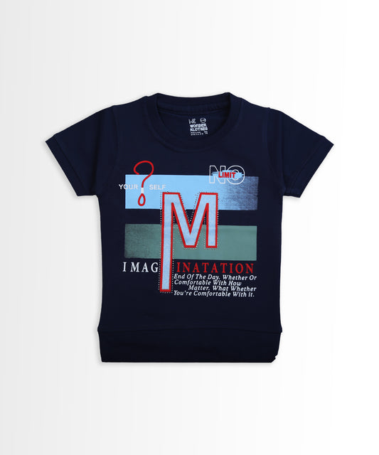 Imagination Half Sleeves T-Shirt & Shorts Set | Blue