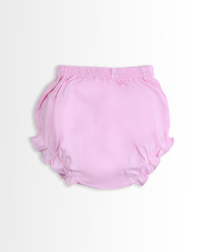 Elephant Half Sleeves Frock & Bloomer Pant Set | Pink