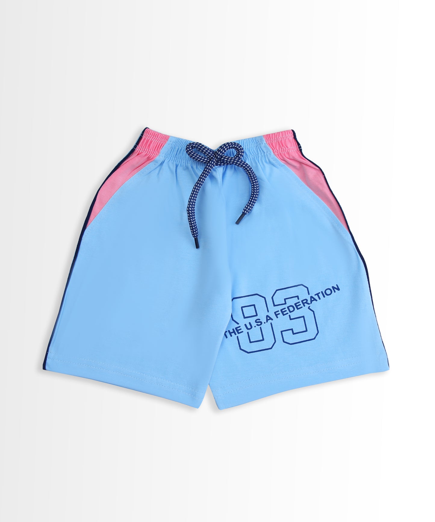 Faster Half Sleeves T-Shirt & Shorts Set | Blue