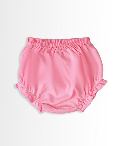 Baby Birds Half Sleeves Frock & Bloomer Pant Set | Pink