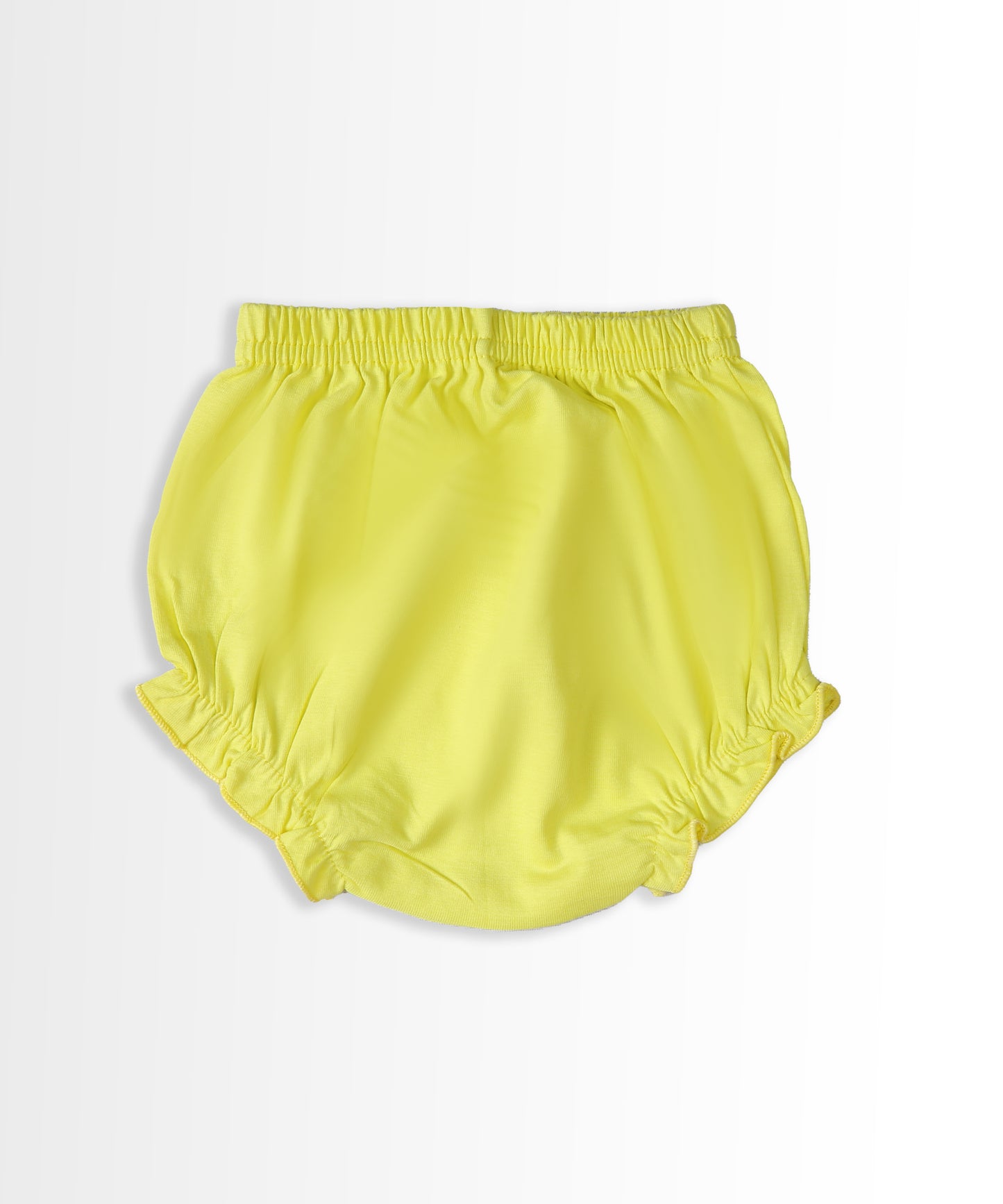 Baby Birds Half Sleeves Frock & Bloomer Pant Set | Yellow