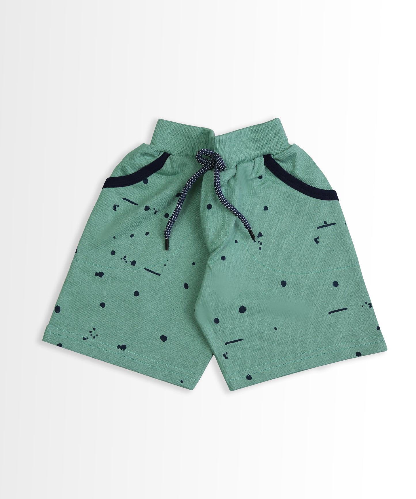 Imagination Half Sleeves T-Shirt & Shorts Set | Green