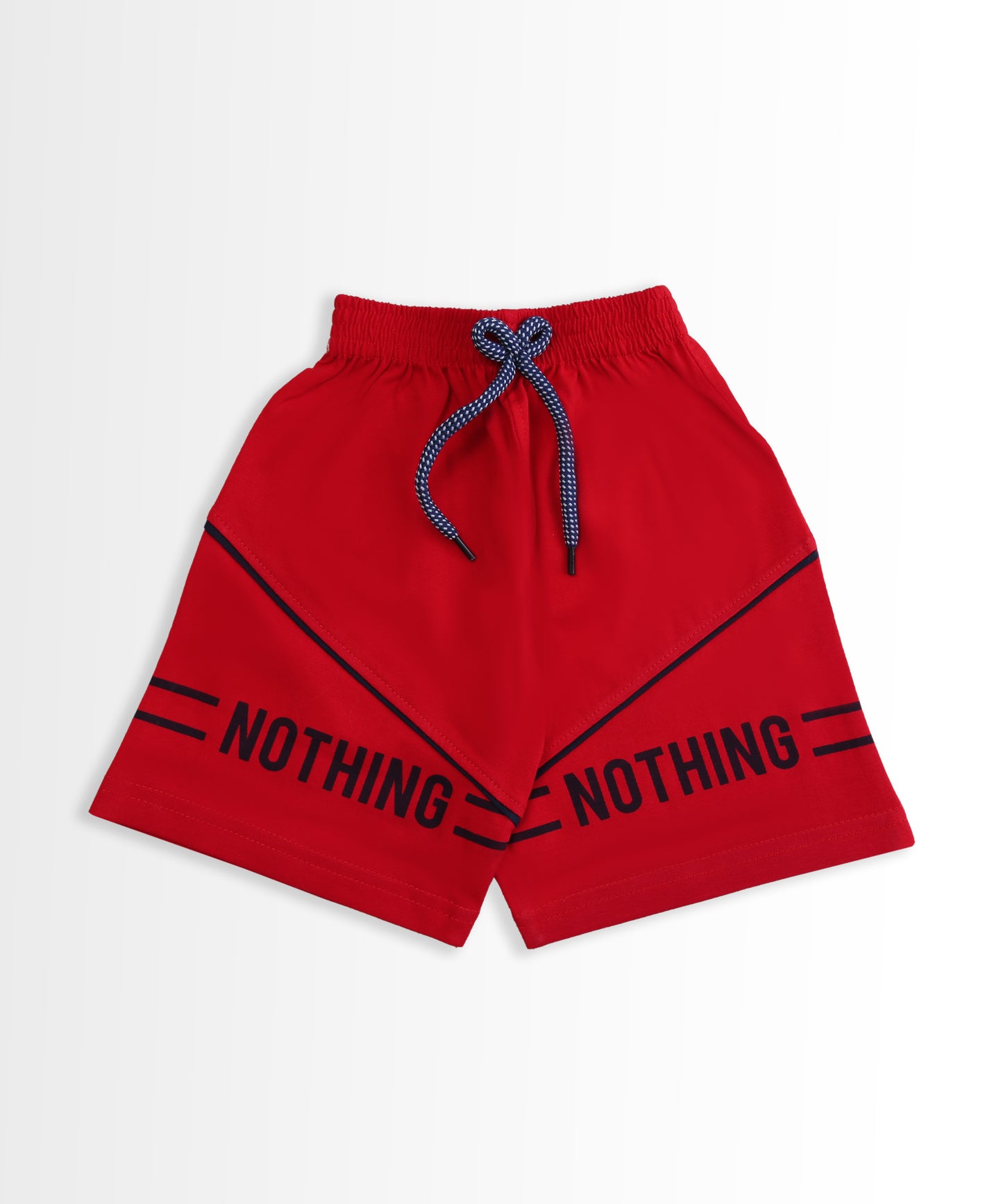Stay Strong Half Sleeves T-Shirt & Shorts Set | Red