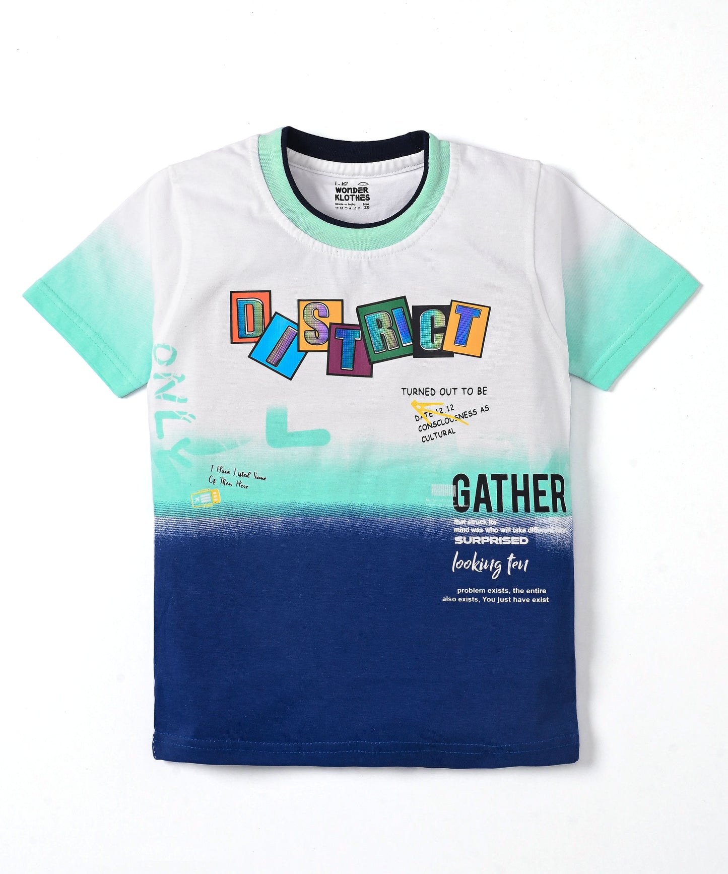 District Half Sleeves T-Shirt & Shorts Set | Green