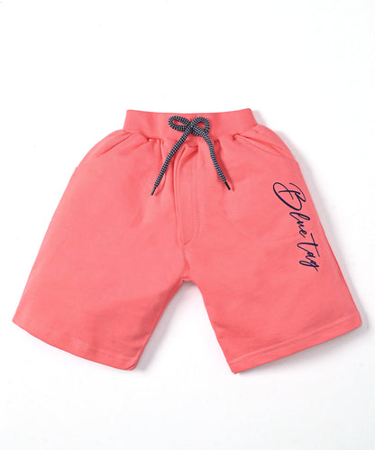 District Half Sleeves T-Shirt & Shorts Set | Pink