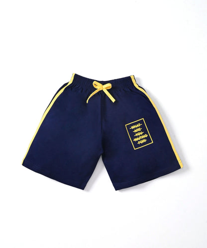 Miftah Sleeveless T-Shirt & Shorts Set | Yellow