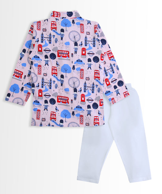 Iconic London Full Sleeves Kurta Pyjama Set