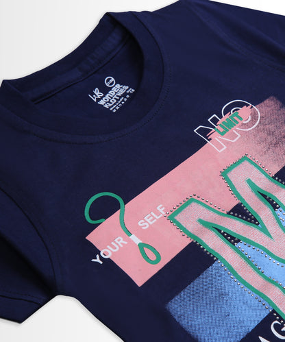 Imagination Half Sleeves T-Shirt & Shorts Set | Pink