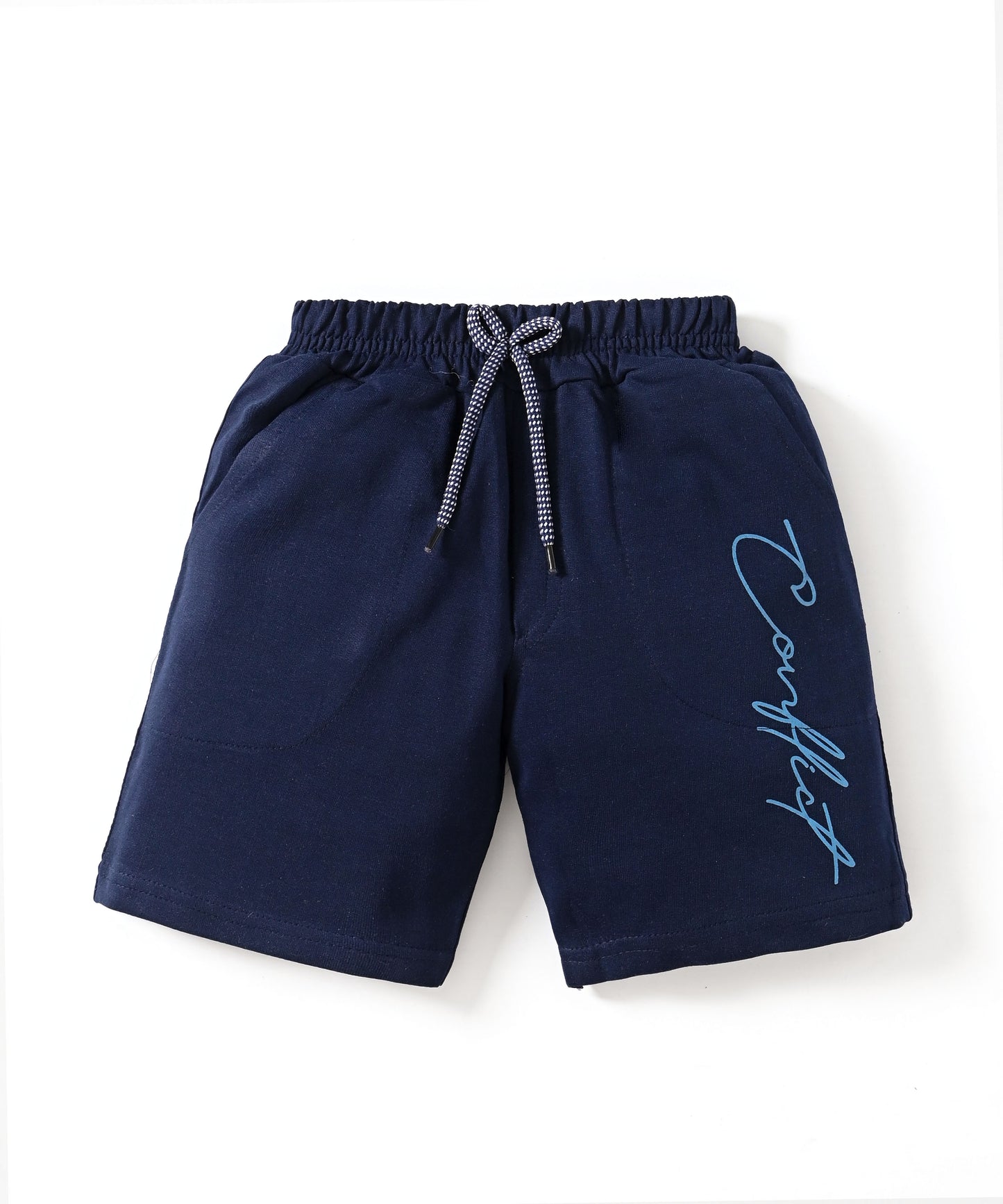 Conflict Half Sleeves T-Shirt & Shorts Set | Blue