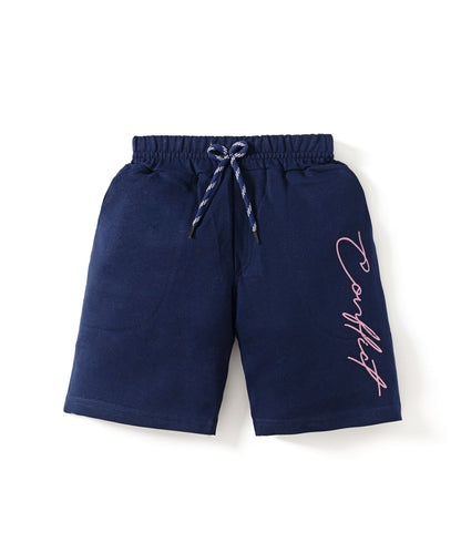 Conflict Half Sleeves T-Shirt & Shorts Set | Violet