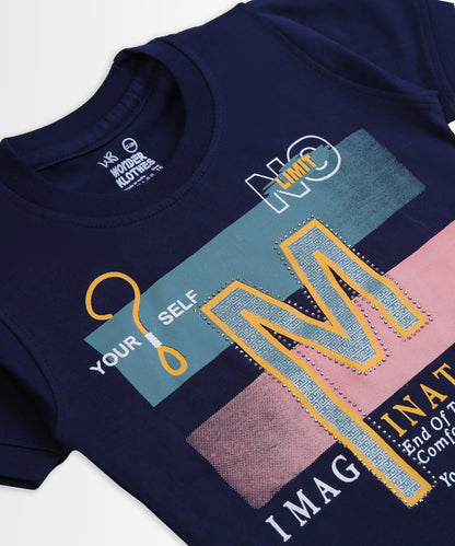Imagination Half Sleeves T-Shirt & Shorts Set | Green