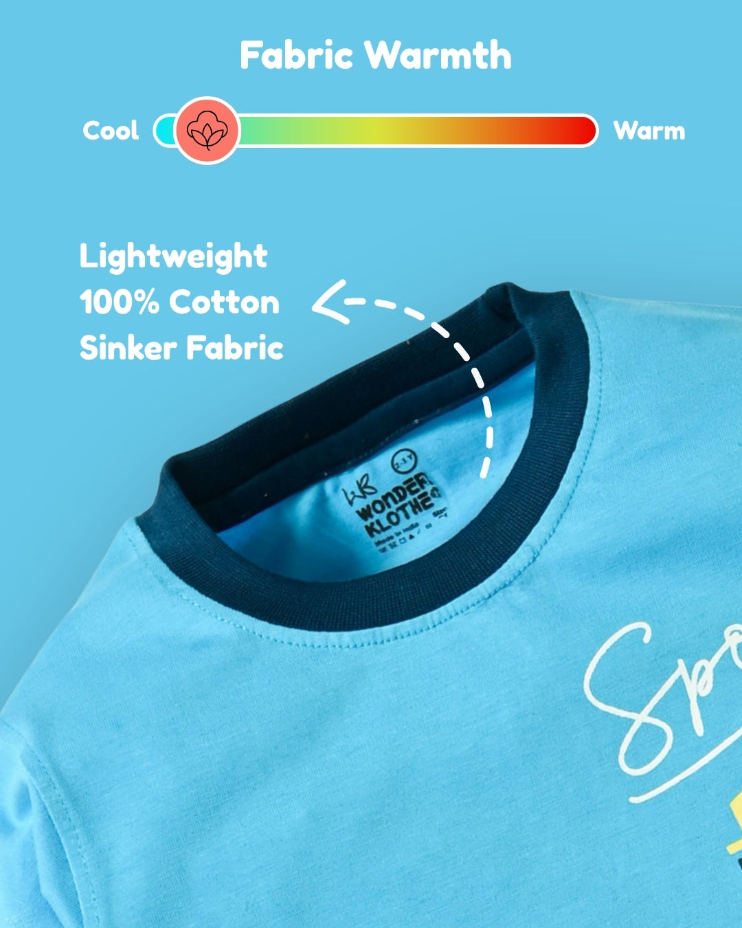 Sports Basket Full Sleeves Back Print T-Shirt and Pyjama Set | Blue