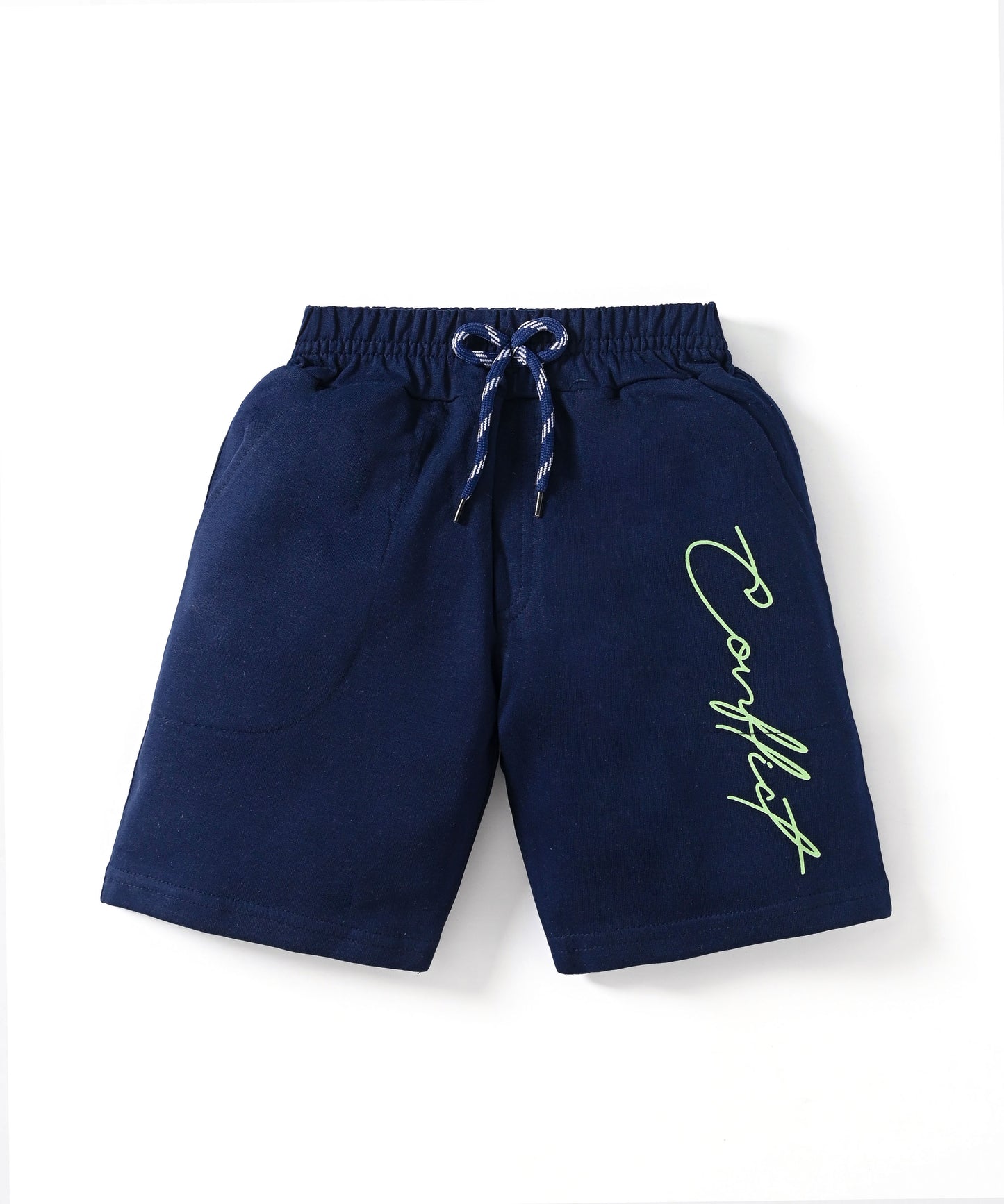 Conflict Half Sleeves T-Shirt & Shorts Set | Green