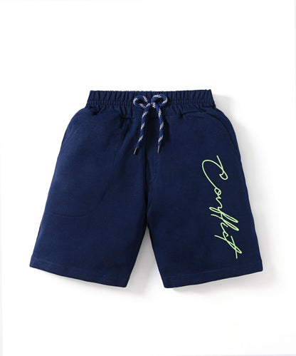 Conflict Half Sleeves T-Shirt & Shorts Set | Green