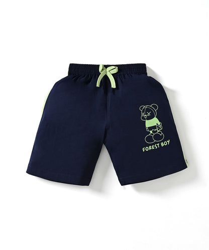 Skate Things Sleeveless T-Shirt & Half Pant Set | Green