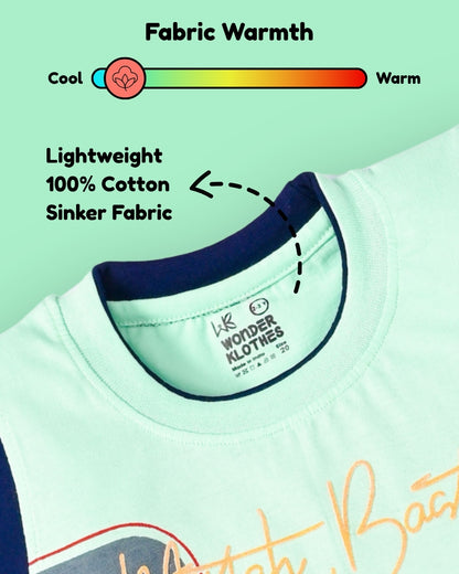 Miftah Sleeveless T-Shirt & Shorts Set | Green