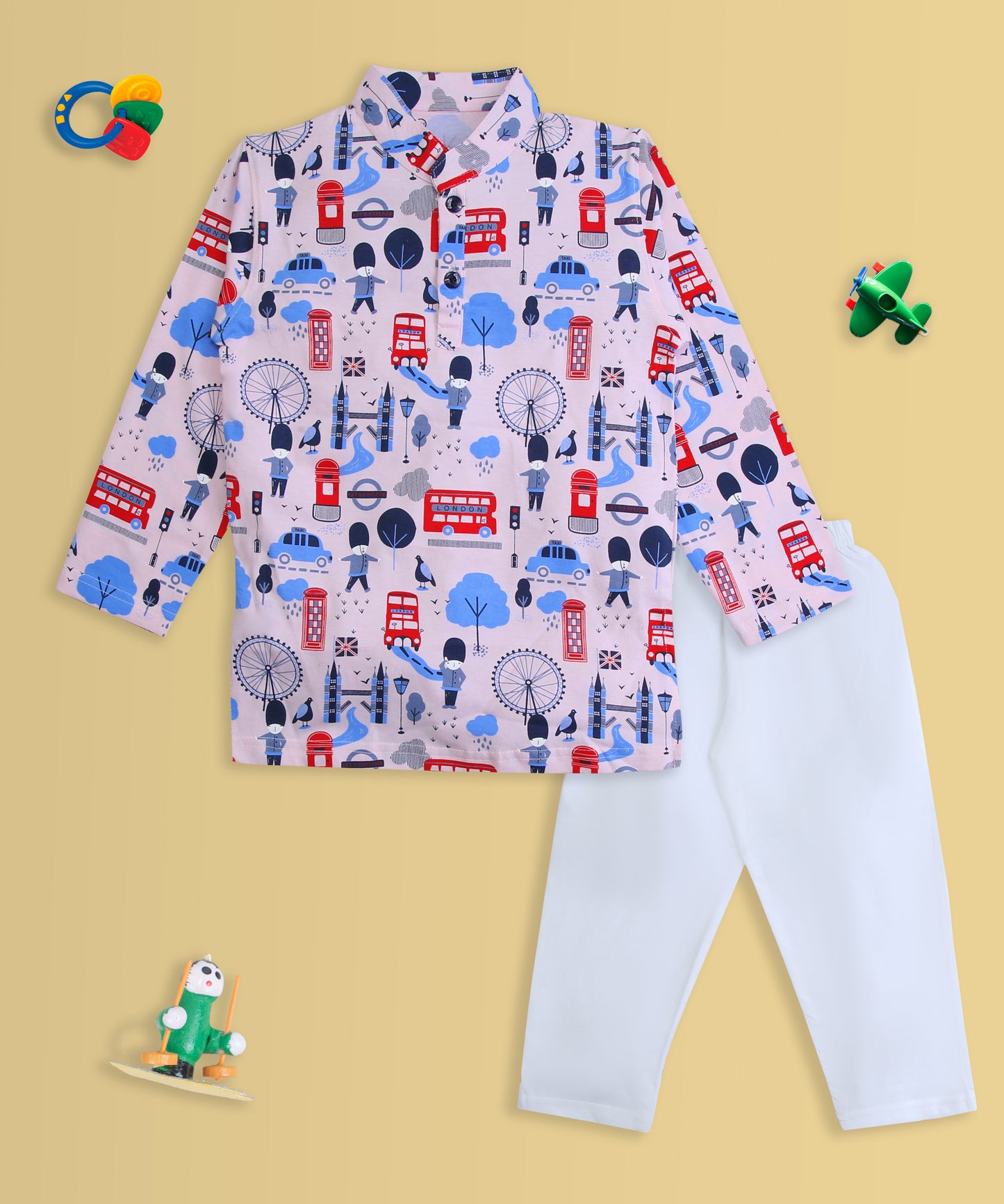 Iconic London Full Sleeves Kurta Pyjama Set