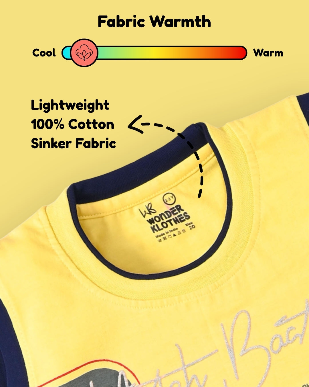 Miftah Sleeveless T-Shirt & Shorts Set | Yellow