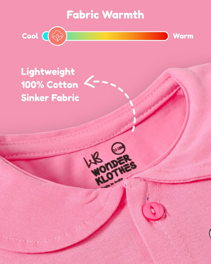 Mummy’s Cutie Half Sleeves Frock & Bloomer Pant Set | Pink