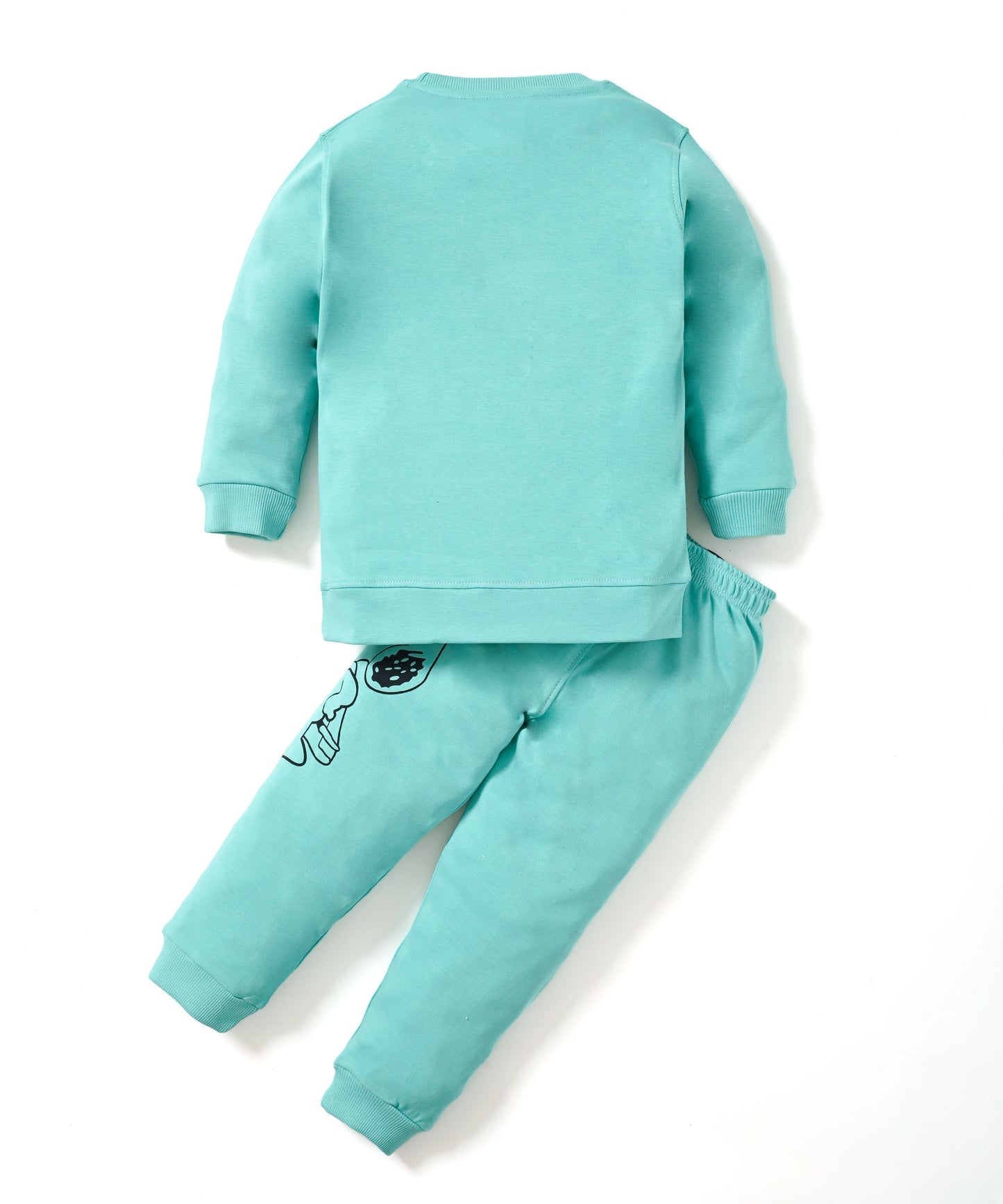 Critic Snoopy Full Sleeves Sweatshirt and Joggers Set | Green