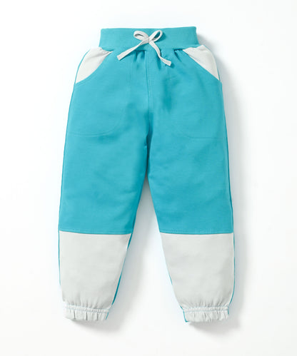 Fuel Mario Full Sleeves Hooded Sweatshirt with Pocket and Joggers Set | Blue