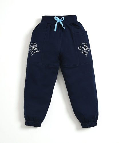 Ducky Boy Full Sleeves Sweatshirt & Joggers Set | Blue