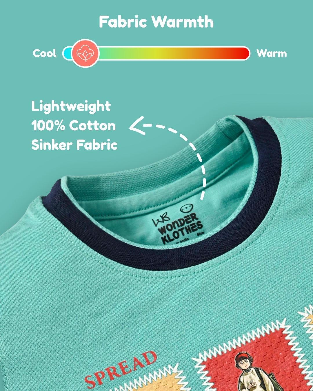 Spread Squad Half Sleeves T-Shirt & Shorts Set | Green