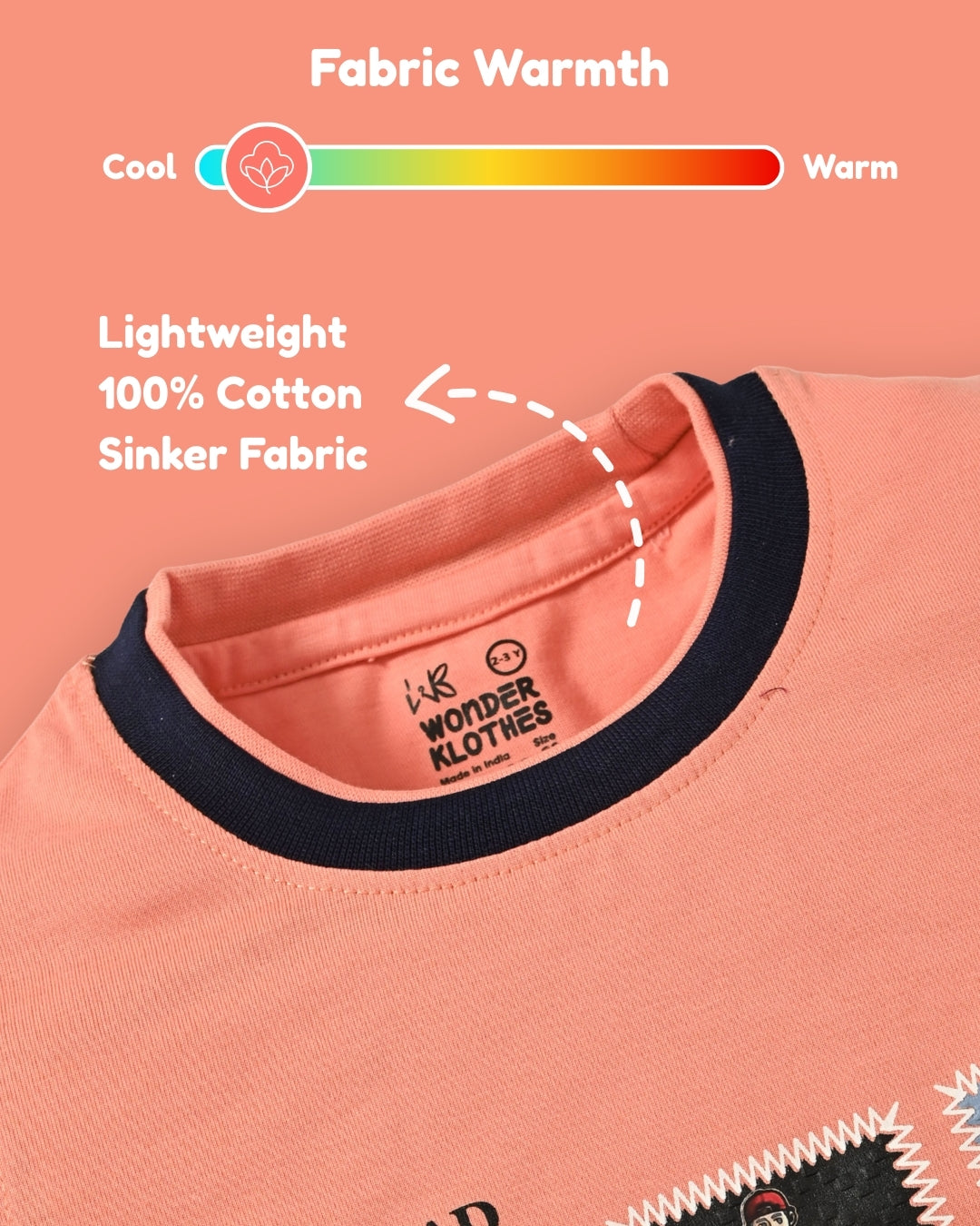 Spread Squad Half Sleeves T-Shirt & Shorts Set | Orange