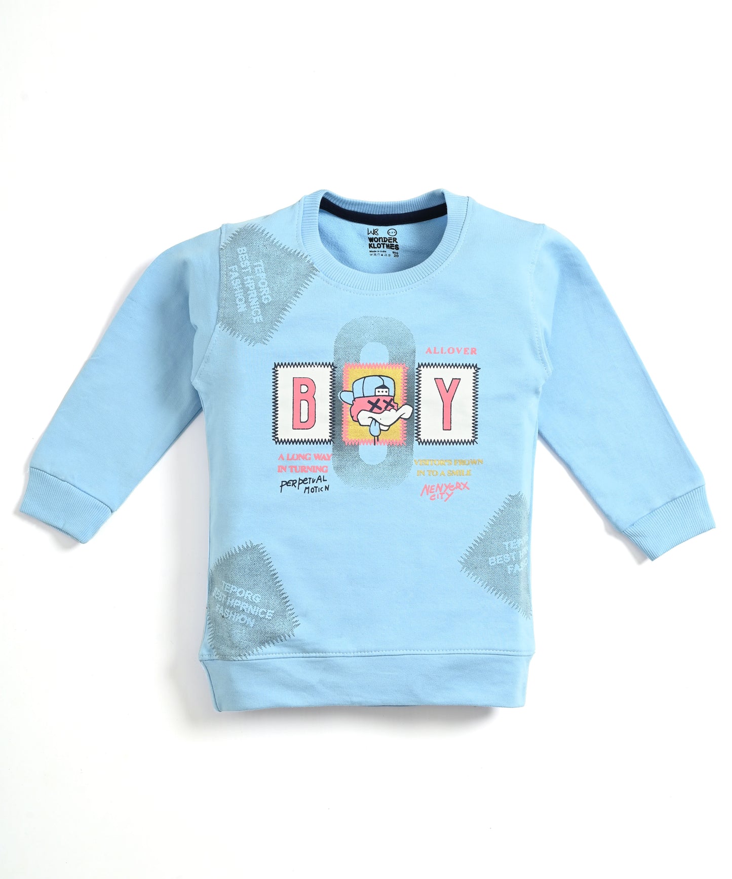 Ducky Boy Full Sleeves Sweatshirt & Joggers Set | Blue