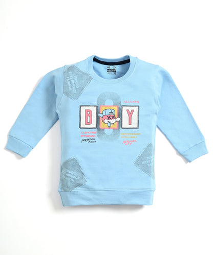 Ducky Boy Full Sleeves Sweatshirt & Joggers Set | Blue