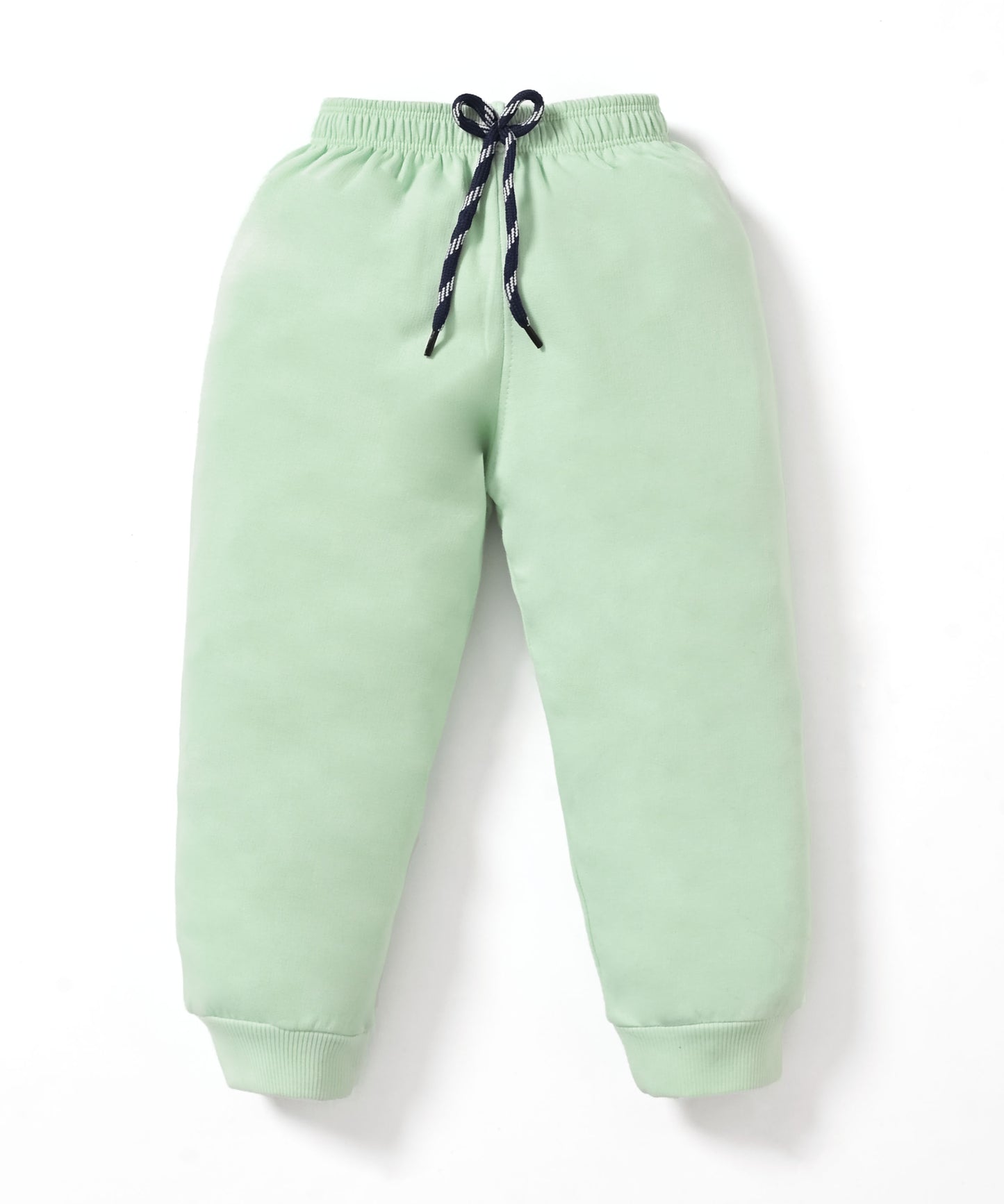 Little Astronaut Full Sleeves Fleece Front-Open Hooded Sweatshirt and Joggers Set | Green
