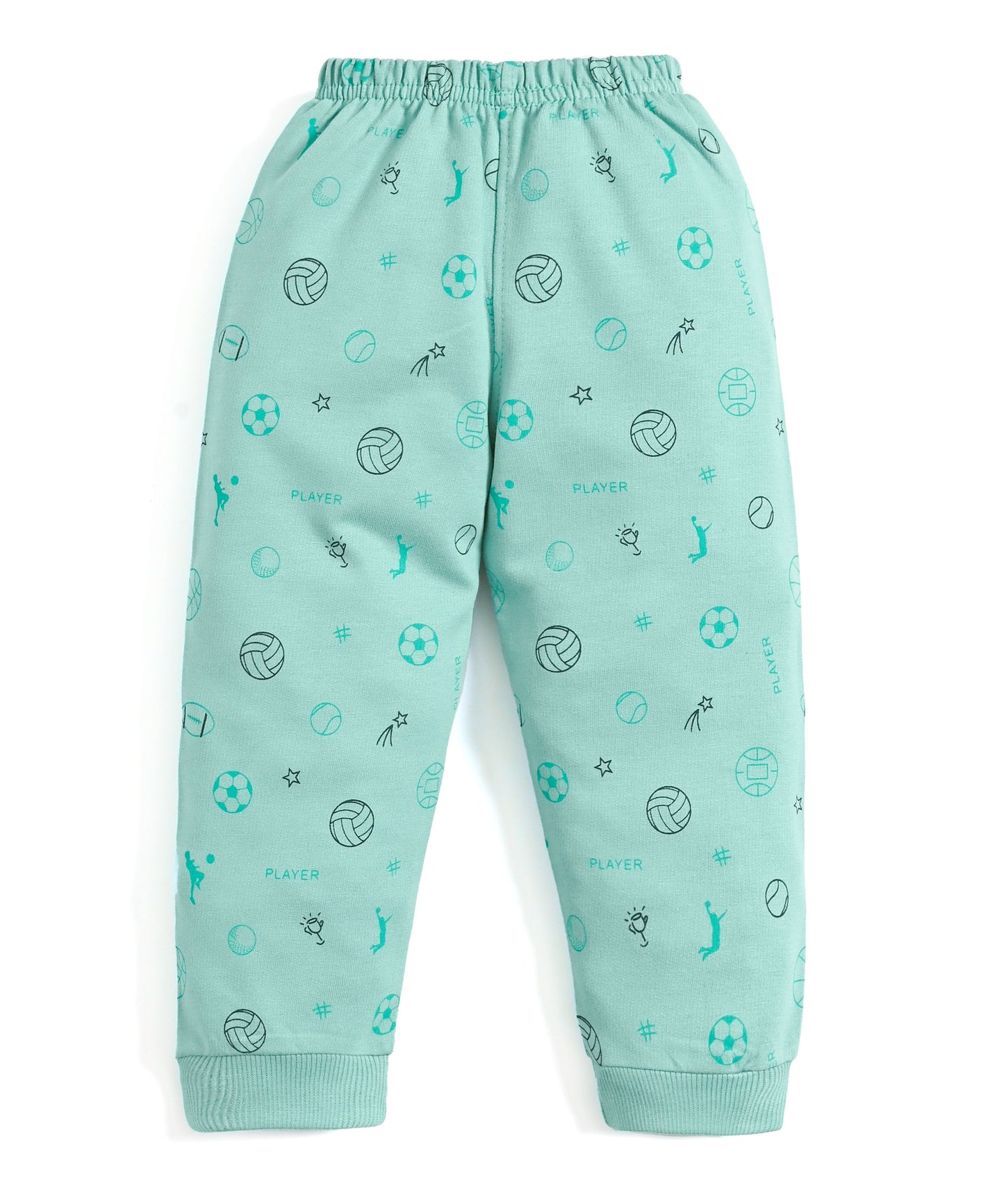 Basketball Full Sleeves Front Open Hooded Sweatshirt & Joggers Set | Green