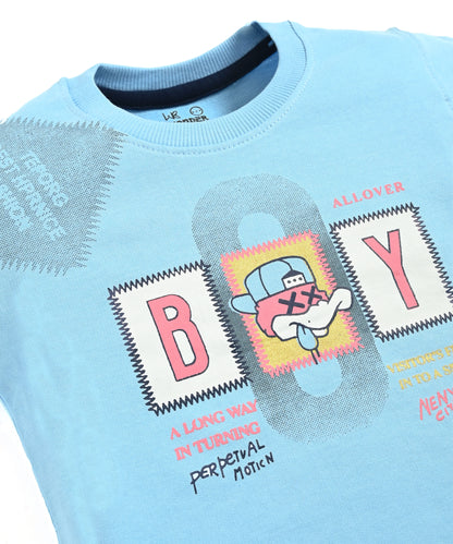 Ducky Boy Full Sleeves Sweatshirt & Joggers Set | Blue