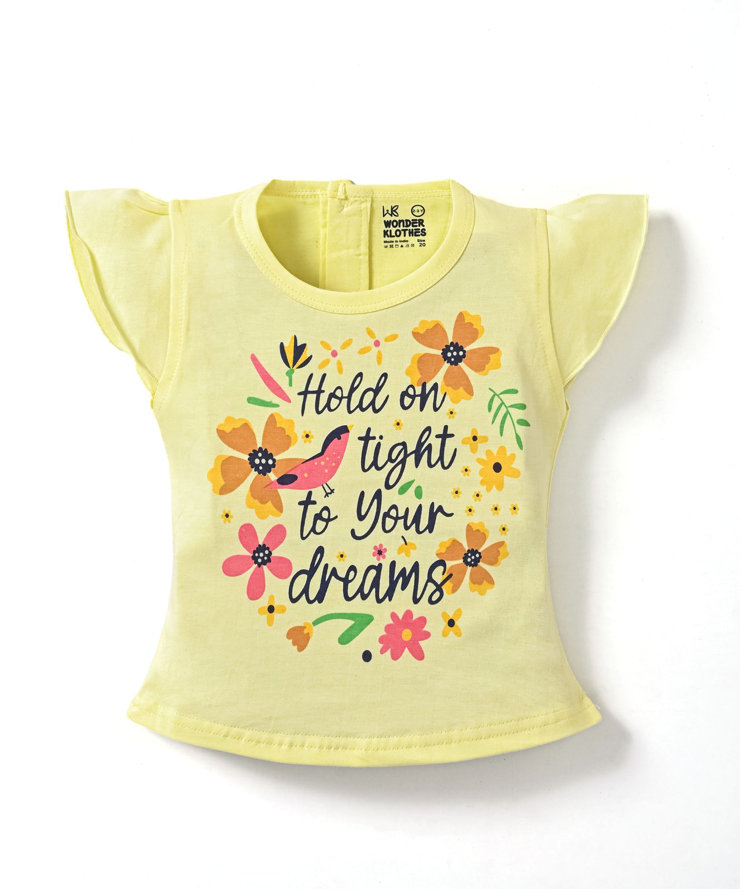 Floral Dreams Short Sleeves Top & Skirt Set | Yellow