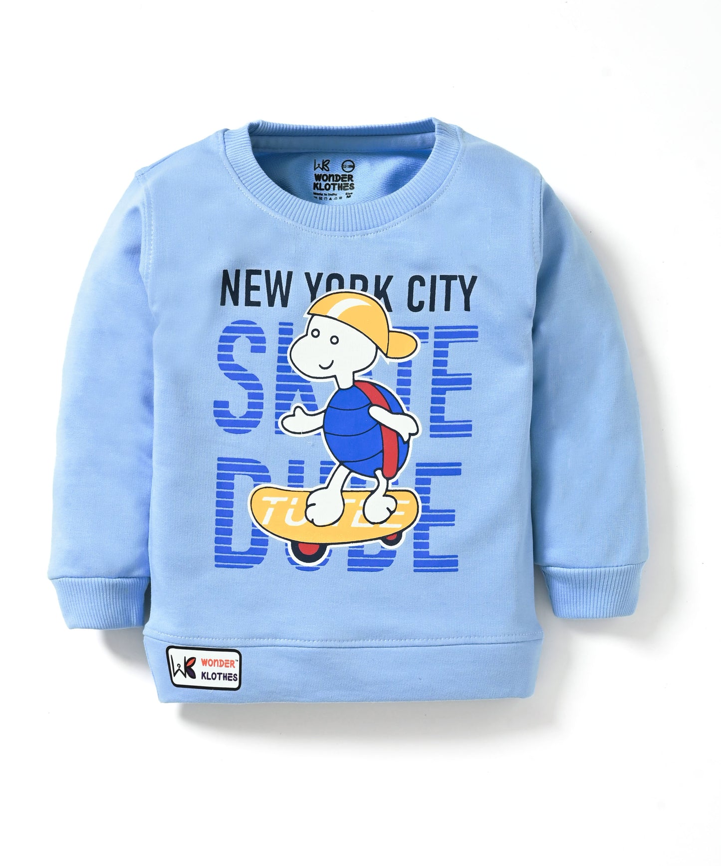 Skate Dude Full Sleeves Sweatshirt and Joggers Set | Blue