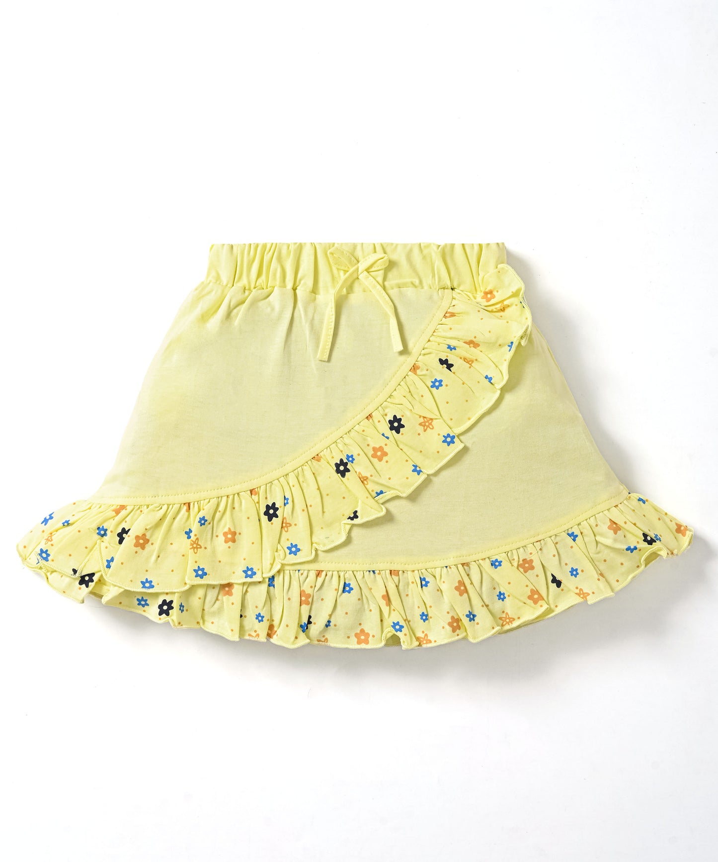Floral Dreams Short Sleeves Top & Skirt Set | Yellow