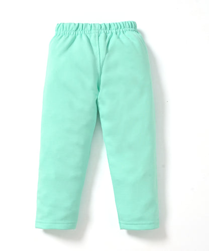 Mummy’s Cutie Full Sleeves Front Open Frock and Full Pant Set | Green